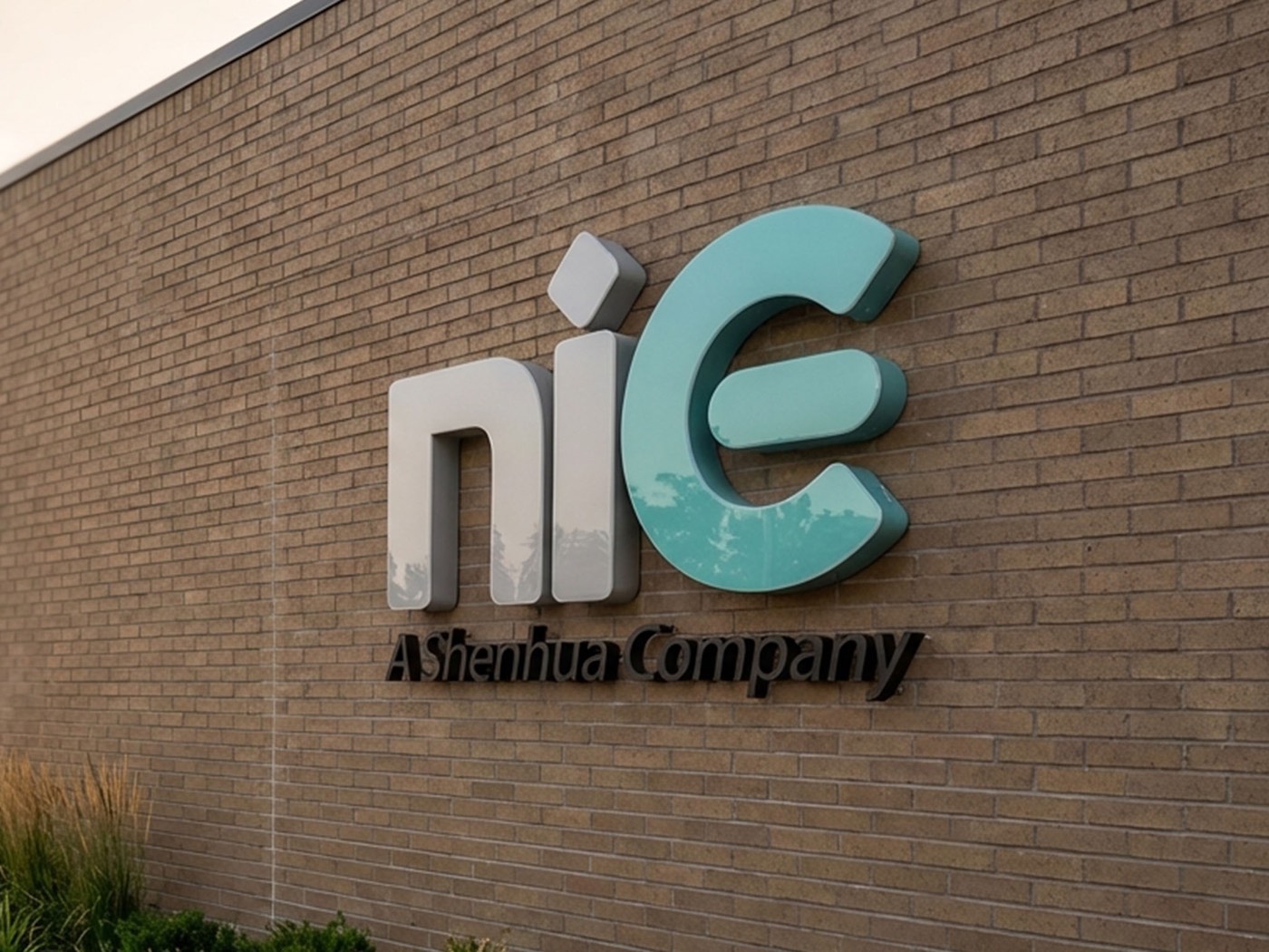 Exterior dimensional letters mounted on a brick facade